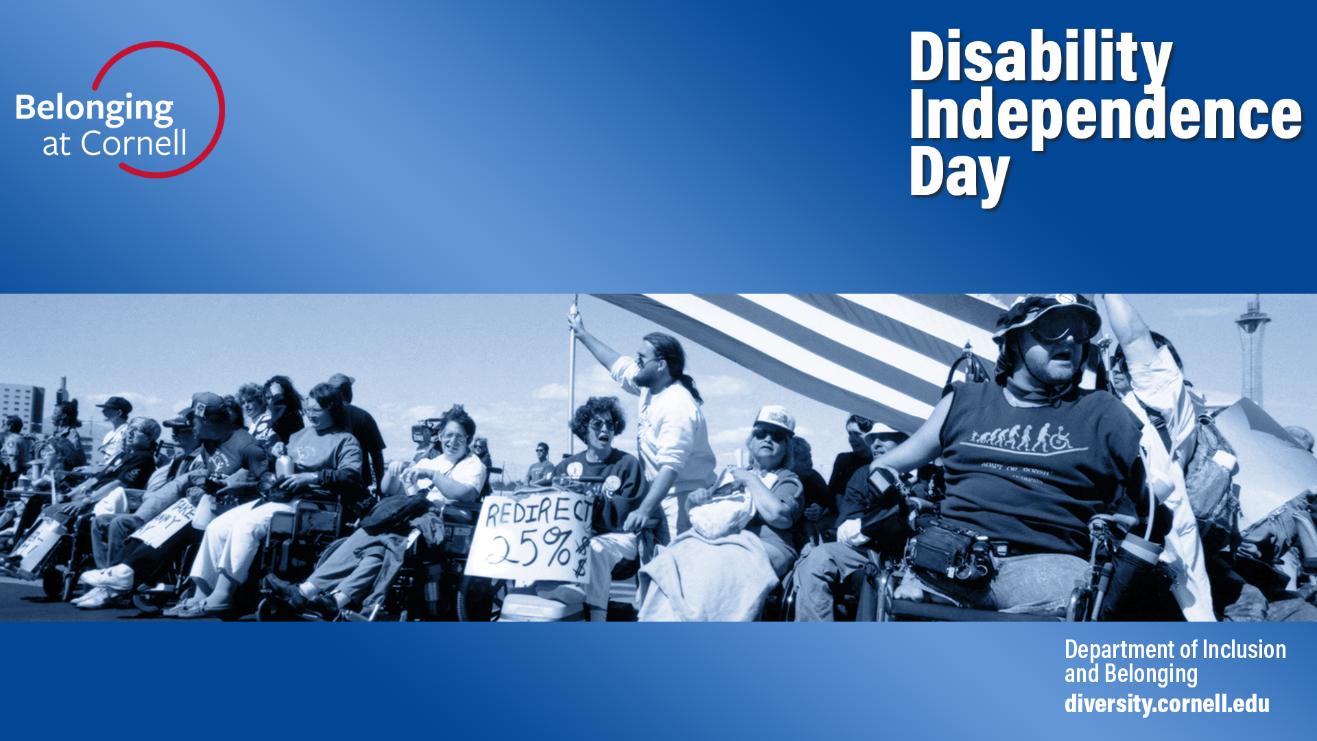 Zoom background in honor of Disability Independence Day