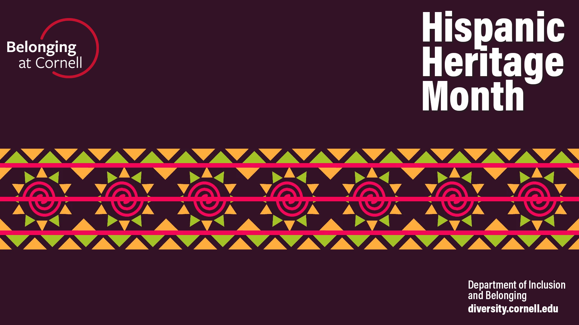 Zoom Background (plain) visual in honor of Hispanic Heritage Month