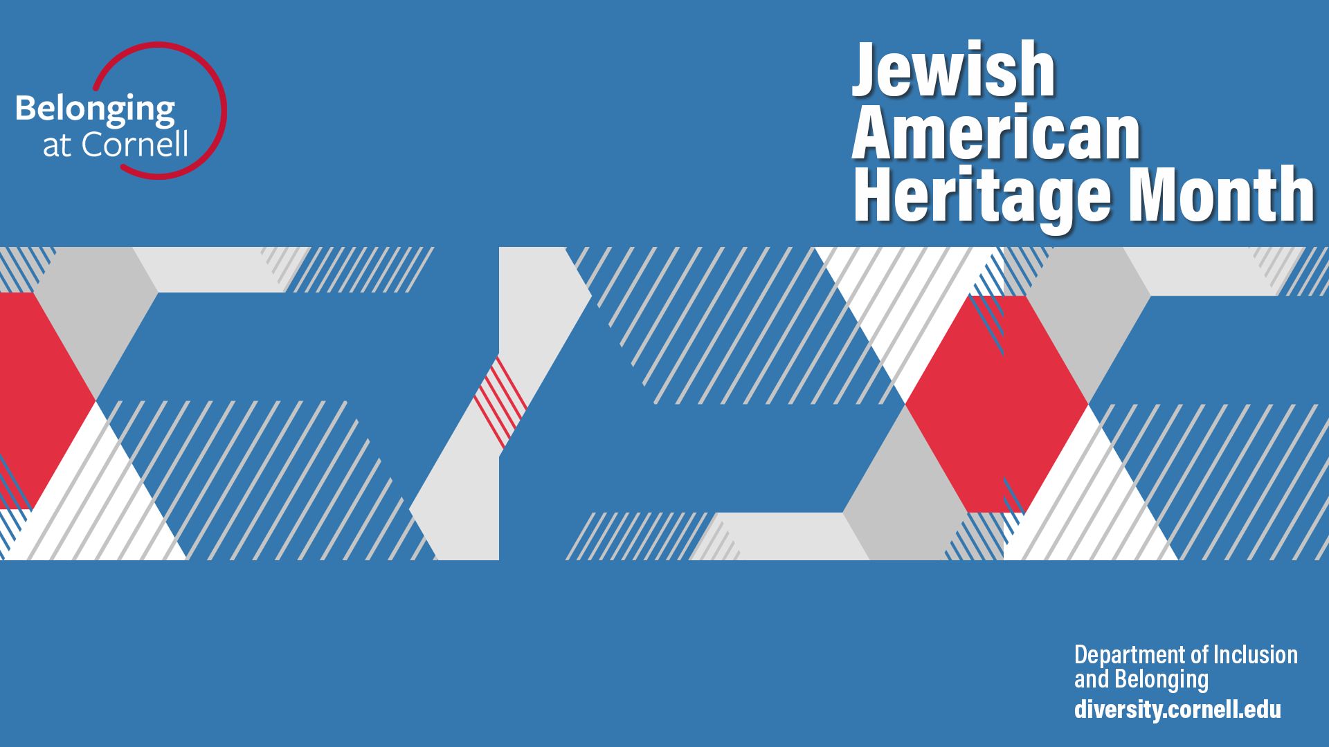Zoom background (plain) visual in honor of Jewish American Heritage Month