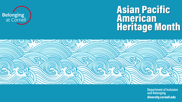 The image, commemorating Asian Pacific Heritage Month, displays a Japanese Seigaiha wave pattern.