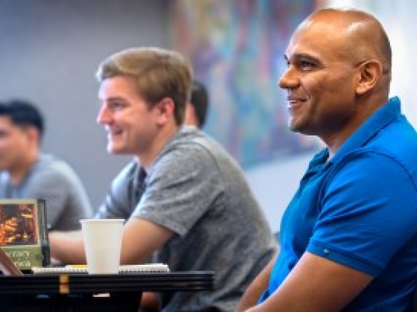 Image of three student participants in the Warrior-Scholar Project 2019
